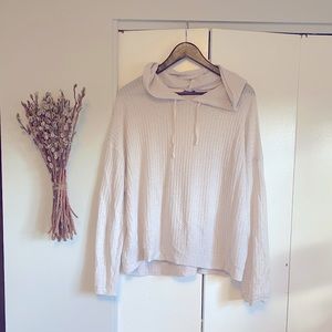 American Eagle light waffle hoodie
